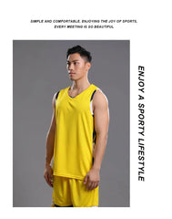 2PCS Men’s Sports Set – Short Sleeve T-Shirt + Shorts for Basketball, Football, Running & Fitness | Plus Size Tracksuit Outfit