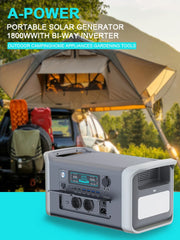 0W 1000W 2000W Portable Power Station | Solar Generator | LiFePO4 Battery | 110V/220V AC Outlets | Camping, Home, RV, Emergency Backup, Outdoor Power Supply