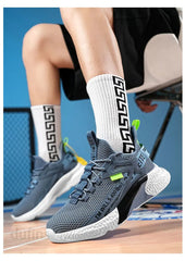 Men’s Lightweight Mesh Sneakers – Breathable Summer Running & Walking Shoes, Elastic Casual Outdoor Sports Trainers