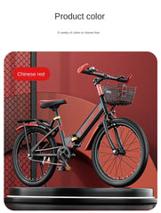 SKIG Folding Mountain Bike for Boys & Girls - 7-15 Years Old, Variable Speed, Lightweight & Durable Folding Bicycle for Kids, Teens, Camping, and Home Use