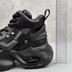 Brand Designer Men's Shoes Fashion High Top Platform Sneaker Street Trend Casual Shoes for Men Height Increasing Shoes Tenis2024