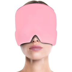 Cold Compress Head Cover & Gel Eye Mask – Soothing Odorless Gel Cap for Multi-Purpose Migraine Relief