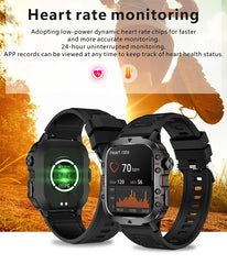2024 New Rugged Military GPS Smart Watch Men AMOLED HD Screen Heart Rate Waterproof Outdoor SmartWatch Bluetooth Call For Xiaomi