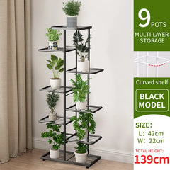 Multi-Tier Plant Stand - 4/6/8 Tier Flower Pot Shelf for Indoor & Balcony Storage