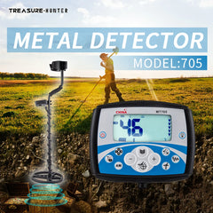 Treasure Hunter MT705 Professional Underground Metal Detector – V-Flex Tech, Waterproof 11" Coil, High Sensitivity Scanner