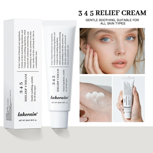 345 Relief Cream – Comprehensive Solution for Skin Problems, Anti-Sugar, Antioxidant, and Acne Mark Brightening