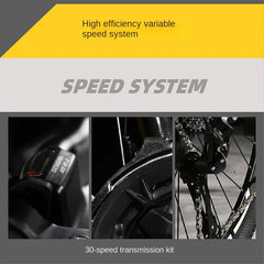 High Carbon Steel Folding Mountain Bike – Shock-Absorbing, Variable Speed Road & Racing Bike for Men, Women & Teenagers