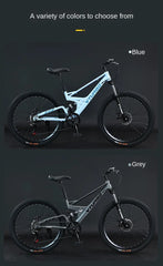 Full Suspension MTB Mountain Bike – Men’s Quad Bicycle with V-Brake/Disc Brake Options | Bicicletta Uomo | Durable Off-Road Bici