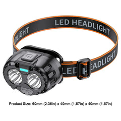 Powerful LED Headlamp | IPX4 Waterproof Emergency Head Flashlight | 250LM XPE LED for Outdoor Fishing, Camping & Hiking