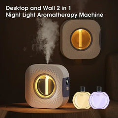 Smart Aroma Diffuser & Air Purifier – Digital Display, USB Rechargeable, 4 Gears, Wall Mount or Tabletop Essential Oil Humidifier
