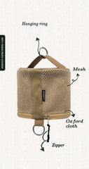 Portable Camping Tissue Case | Roll Paper Storage Bag with Hook | Tent Hanging Napkin Holder