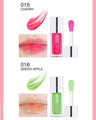Hydrating Lip Glow Oil – Moisturizing Plumping Lip Gloss, Transparent & Tinted for Dry Lips & Lip Care | Perfect Gift for Mother's Day