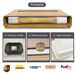 Modern Landscape Paintings – Crystal Porcelain Art Murals for Living Room