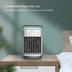 2024 Xiaomi New Portable Cold Air Conditioner Evaporative Air Cooler Mini Usb Fan Desktop Fan Humidifier with Colorful Light