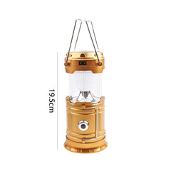 Solar Multifunctional Camping Lamp | Handheld LED Tent Light & Waterproof Emergency Flashlight