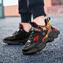 Boys' Fashion Sneakers – Thick-Soled, Warm & Comfortable Anti-Slip Outdoor Sports Shoes for Kids