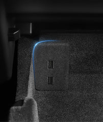 YZ USB HUB Adapter & Quick Charger for Tesla Model 3 (2021) & Model Y (2023) – Glove Box Flocking Car Accessories