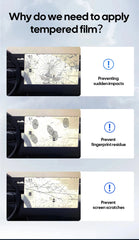 Tempered Glass Film Protector for 2025 Tesla Model Y & 2024 Model 3 Highland – Rear Row Center Control Screen Protection