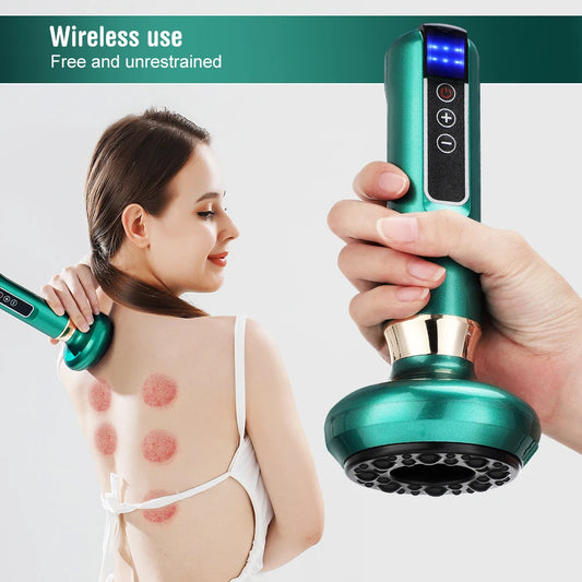Electric Cupping Massager – Vacuum Suction & GuaSha with Infrared Heat for Anti-Cellulite & Body Slimming