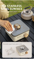 2800W Camping Gas Stove | High Firepower Portable Cassette Furnace for Outdoor Cooking, Picnic & Camp