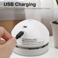 Mini USB Desk Vacuum Cleaner – Handheld Table Sweeper for Dust, Crumbs & Pencil Shavings