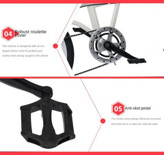 Motion 20-Inch Folding Bicycle – High Carbon Steel Frame, Anti-Skid Tires & Mountain Seat for Comfortable Riding