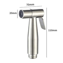 Handheld Stainless Steel Bidet Sprayer – Multi-Function Bathroom Faucet & Self-Cleaning Shower Head for Personal Hygiene