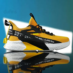 Men’s Lightweight Mesh Sneakers – Breathable Summer Running & Walking Shoes, Elastic Casual Outdoor Sports Trainers