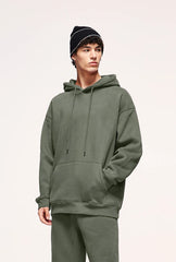 INFLATION 350gsm Thick Velvet Tracksuit – Unisex Solid Color Jogging Suit | 2023 Trendy Matching Fleece Sweatpants & Hoodie Set