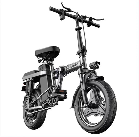 Mini Folding Portable Electric Bike 48V20AH 400W Motor 14inch Tire Ebike City Road Adult Speed 25km/h Electric Bicycle USA Stock