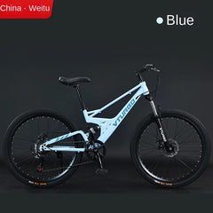 Full Suspension MTB Mountain Bike – Men’s Quad Bicycle with V-Brake/Disc Brake Options | Bicicletta Uomo | Durable Off-Road Bici