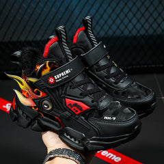 Boys' Fashion Sneakers – Thick-Soled, Warm & Comfortable Anti-Slip Outdoor Sports Shoes for Kids