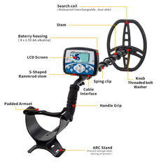 Treasure Hunter MT705 Professional Underground Metal Detector – V-Flex Tech, Waterproof 11" Coil, High Sensitivity Scanner