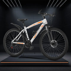 TULX High-Carbon Steel Bicycle – 21-Speed with Front Fork Lock & Dual Disc Brakes | Strong & Stable Ride