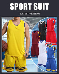 2PCS Men’s Sports Set – Short Sleeve T-Shirt + Shorts for Basketball, Football, Running & Fitness | Plus Size Tracksuit Outfit