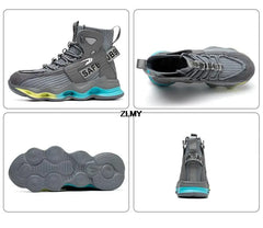Safety Shoes Men Work Sneaker Steel Toe Shoes Puncture Proof High Top Work Safety Boots Male Lightweight Work Shoes