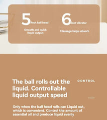 Scalp Applicator & Hair Regrowth Comb | Hexagon Head Oil Roller & Massage Tool for Relaxation & Styling