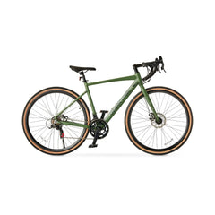 700c G.1 Explorer Gravel Bike – Drop Bar, Small Frame (5'1"–5'5") | Green Adult All-Terrain Bicycle