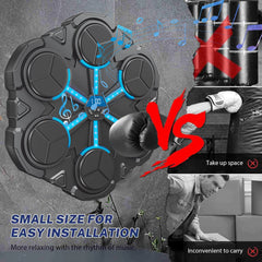 Funny Music Boxing Machine for Children – Smart Wall-Mounted Decompression Boxing Trainer with Interactive Music & LED Target Toy