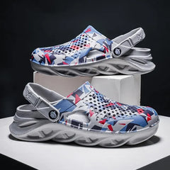 Men’s EVA Platform Sandals – Flat Summer Slippers, Outdoor Garden Clogs, Flip-Flops & Casual Home Shoes