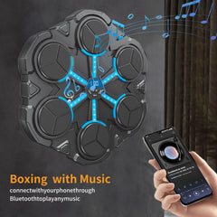 Funny Music Boxing Machine for Children – Smart Wall-Mounted Decompression Boxing Trainer with Interactive Music & LED Target Toy