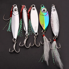 5PCS Wobbler Lures Set – 3g/10g/15g Metal VIB Sinking Fishing Lures | Hard Bait for Sea Fishing & Artificial Pesca