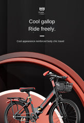 SKIG Folding Mountain Bike for Boys & Girls - 7-15 Years Old, Variable Speed, Lightweight & Durable Folding Bicycle for Kids, Teens, Camping, and Home Use