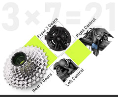 IDOTATA Electric Bicycle 48V 12.8AH Lithium Battery 500W Motor Adult Mountain Electric Bike 21Speed Cycling Bicycle 26INCH Ebike