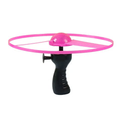 Kids LED Luminous Flying Disc – Pull String UFO Propeller Toy for Outdoor Fun & Sports