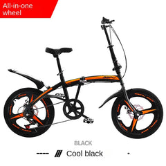 Cooya 20-Inch Folding Bicycle for Men & Women – Ultra Lightweight & Portable, No Installation Required | Adult Variable Speed Bicycle