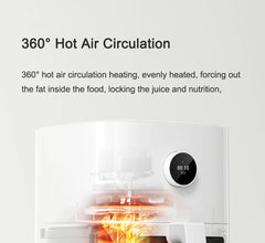 XIAOMI MIJIA Smart Air Fryer Pro 4L Hot Oven Cooker Viewable Window APP Timing OLED Screen Without Oil 360° Hot Air Deep Fryer