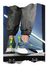 Men’s Lightweight Mesh Sneakers – Breathable Summer Running & Walking Shoes, Elastic Casual Outdoor Sports Trainers