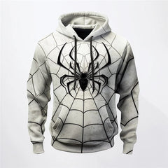 Autumn Fashion Sweatshirts For Men 3D Print Spider Pattern Leisure Cosplay Oversized Hoodie Hip Hop Trend Harajuku Streetwear