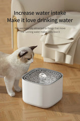 101oz/3L Automatic Pet Water Fountain – USB Electric Cat Water Dispenser with Motion Sensor & Silent Circulating Filter